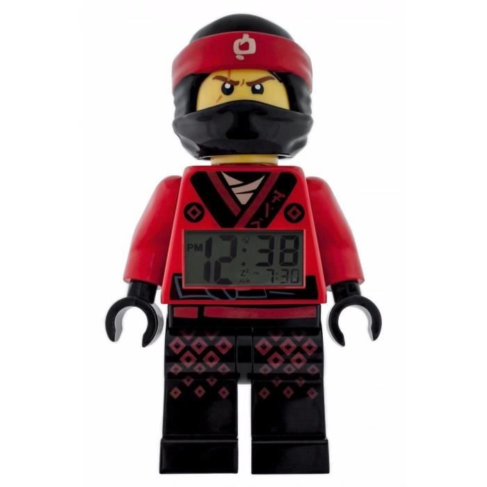 Réveil LEGO KAI NINJAGO MOVIE Rouge et Noir 740575 - Cdiscount