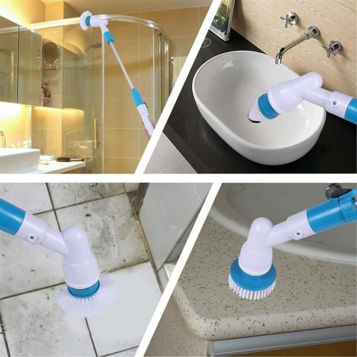 Brosse A Recurer Sans Fil Et Rechargeable Avec Rallonge Et 3