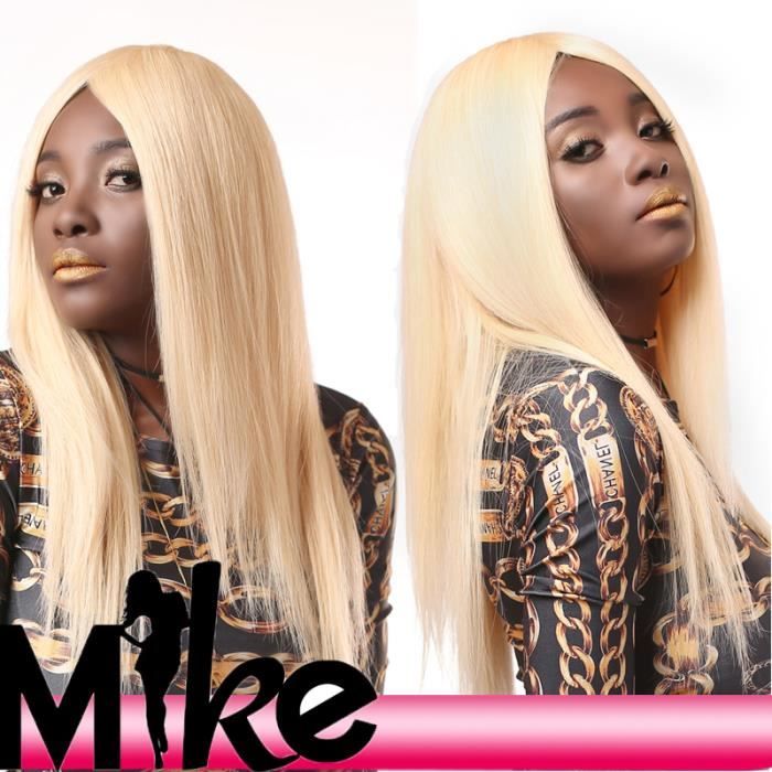 Perruques de cheveux humains de couleur brésilienne # 613 blonde lace front  wigs 20pouces - Cdiscount Au quotidien