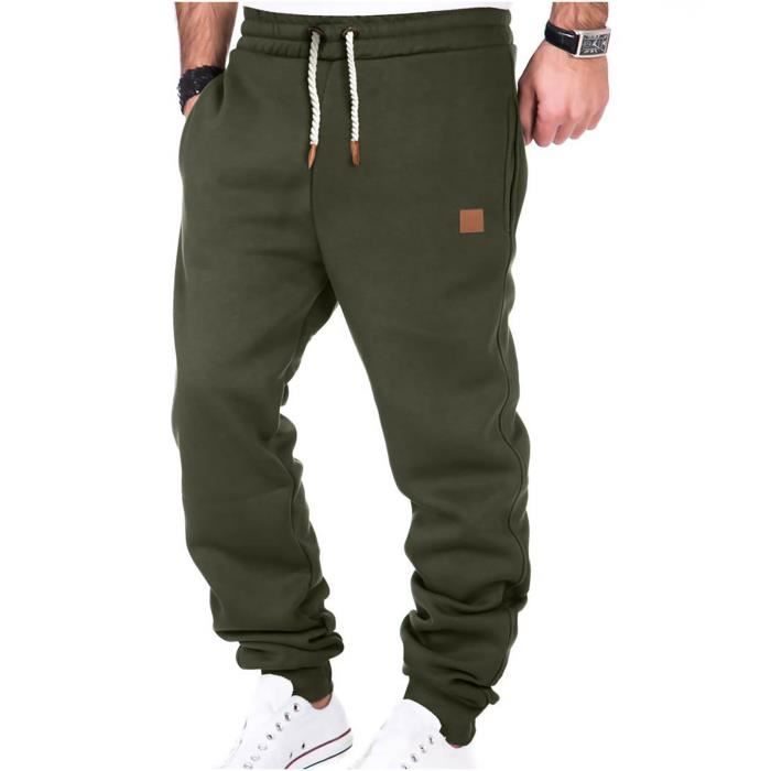 Pantalon Jogging Mode Homme Jogging Coton Vert Arm e A2 Arm e