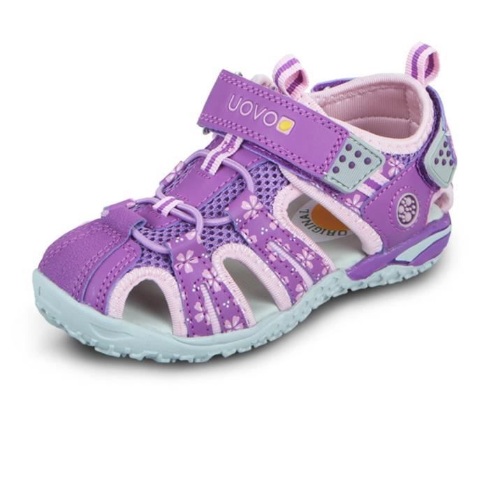 Sandales Garçon Antidérapant Outdoor Sandal Fille Fermé Velcro Sandales pour Enfants Chaussures de Plage 