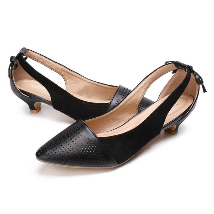sandales cuir femme bout fermé