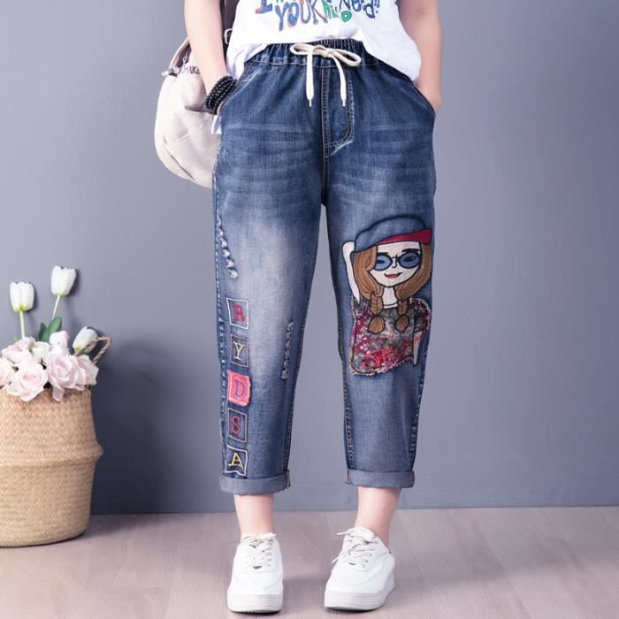Jeans longs femmes Style Coreen Ado FR77LNO 9169 Cdiscount Pret a Porter