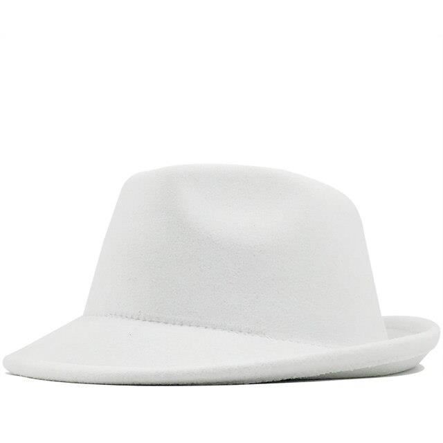 Chapeau Fedora Femme En Feutre De Laine – Large Bord, Couleur Blanc – Idéal Mariage, Sortie, événement élégant - 13