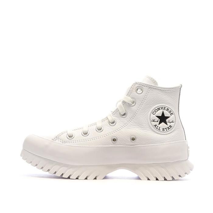 Converse Chaussures pour Femme - CONVERSE - Chuck Taylor All Star Lugged 2.0 Hi - Blanc - Canvas - Lacets - Plat