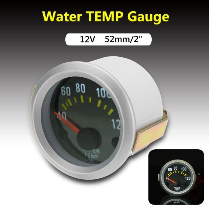 Neufu 2 52mm Eau Temperature Temp Gauge Compteur Manometre