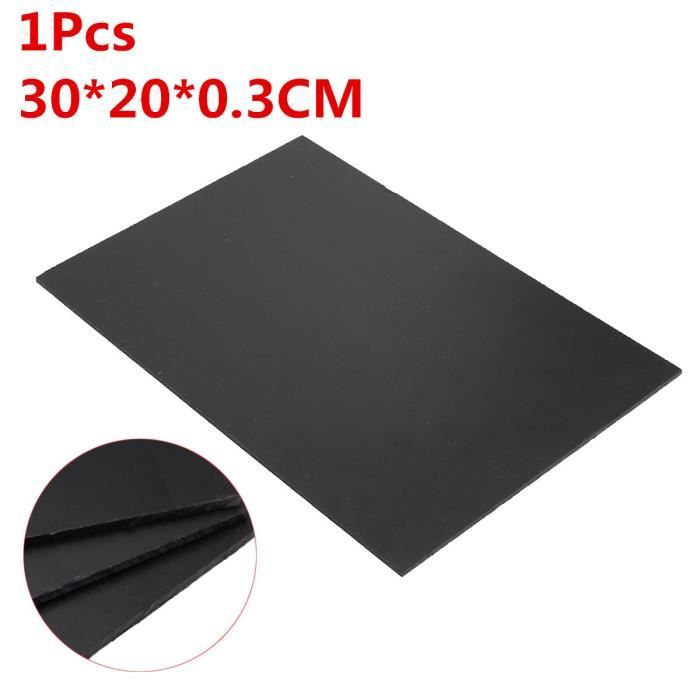 NEUFU 30x20x0.3CM ABS Plastique Plaque Styrène Plat Feuille Noir Board  Multi-purpose - Cdiscount Bricolage