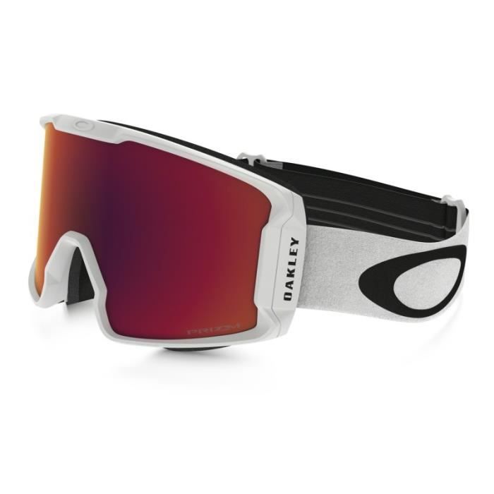 Masque Ski Oakley Line Miner White Prizm Torch Rouge Cdiscount Sport