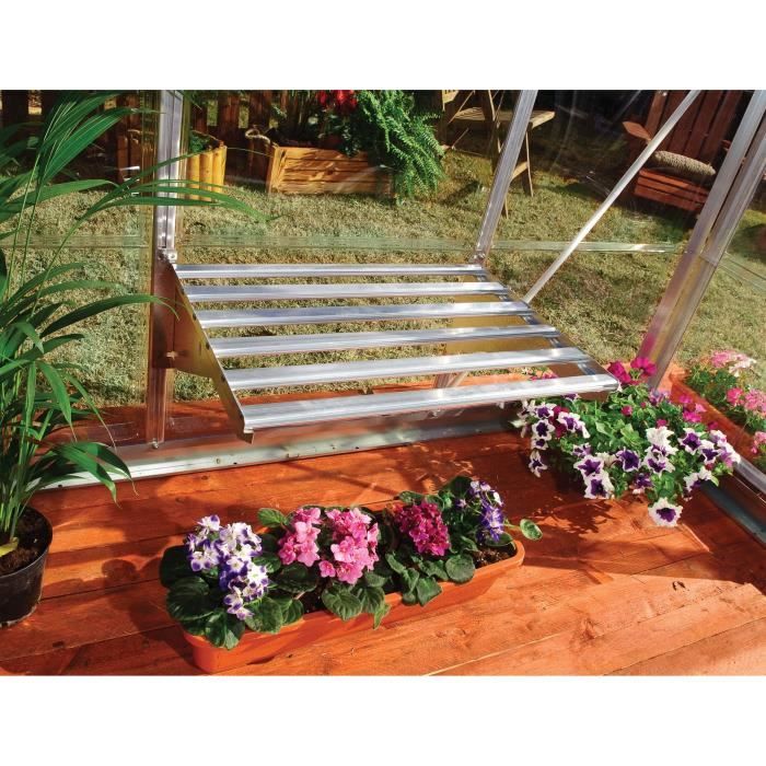 Etagère pour serres de jardin - CANOPIA BY PALRAM - Aluminium renforcé - 40 kg de charge Etagère pour serres de jardin - CANOPIA BY PALRAM - Aluminium renforcé - 40 kg de charge