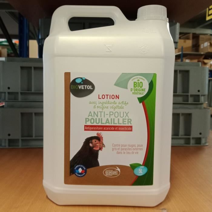 Meilleurs prix pour Lotion Anti Poux Bio Pour Poulailler 5l - Biovetol