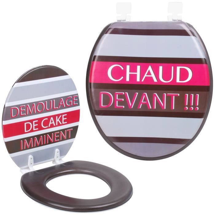 Abattant De Toilettes Wc Design Humour Fun Demoulage Cake Imminent