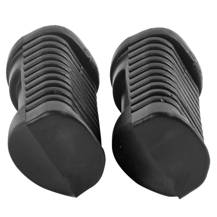 repose-pieds grip pour honda 125cc cg 125 - qiilu - plaque en caoutchouc noir - confortable et sécuritaire