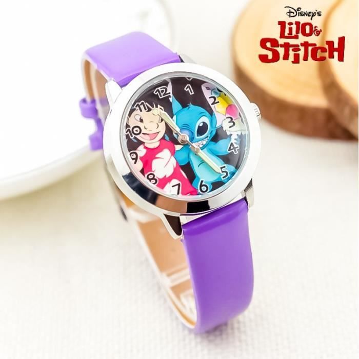 Montre Lilo et stitch en cuir Violet Mauve violet,mauve, - Achat/vente  montre Violet - Cdiscount