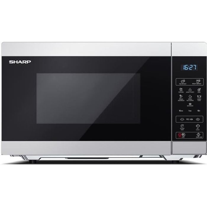 Sharp YC MS51ES Capacité : 25 litres Puissance micro ondes : Niveaux de puissance micro ondes : 5 Type de contrôle : Entièrement numérique