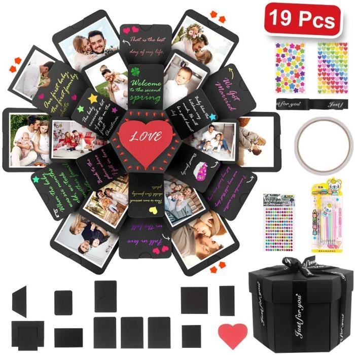 Stillcool Boite A Explosion Diy Album Cadeau Surprise Boite A Autocollants Scrapbooking Pr Anniversaire Mariage Saint Valentin Achat Vente Album De Scrapbooking Stillcool Boite A Explosio Cdiscount