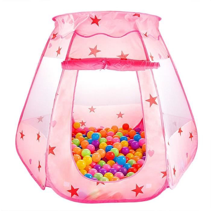 Tente Piscine à Balles Pour Enfants - Pliable, Tissu Maille - 115x100 Cm - Pour Intérieur/Extérieur - Balles Non Incluses