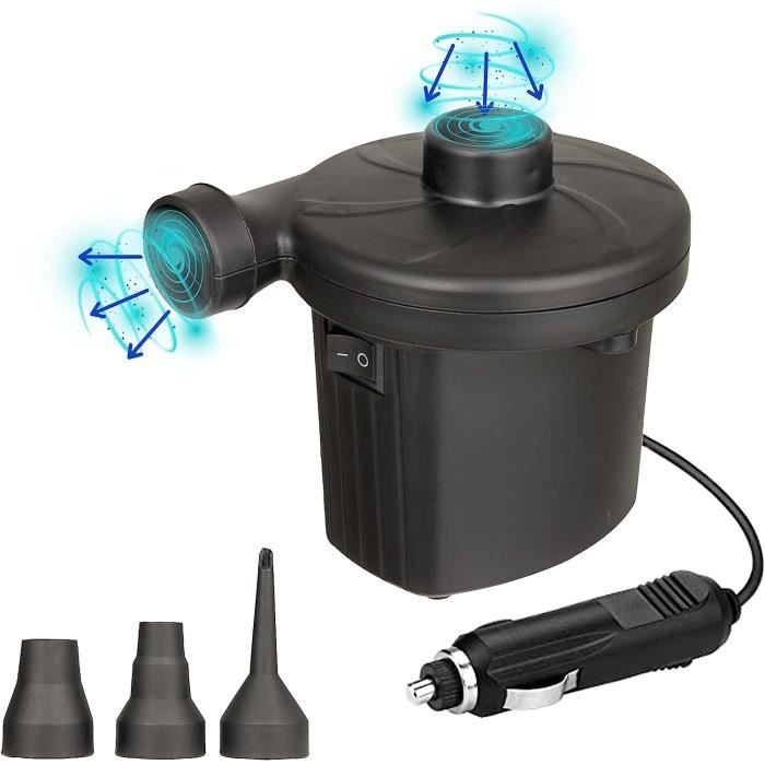 Jouhin Pompe à Air électrique à Batterie Rechargeable Pour Matelas Gonflable Pompe A Air Avec 3 Buses De Gonflagedegonflage Pour Lits Gonflables Bouee De Natation Jouets De Piscine Gonflables