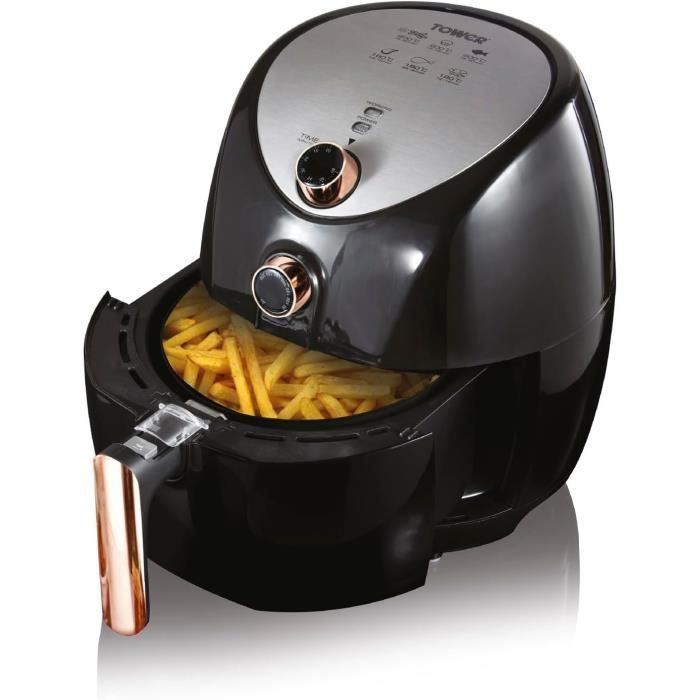Friteuse Familiale 7L - Inox - Puissance 2800W - Thermostat Réglable 60-190°C - Cuve Amovible - Sécurisée Et Facile à Nettoyer