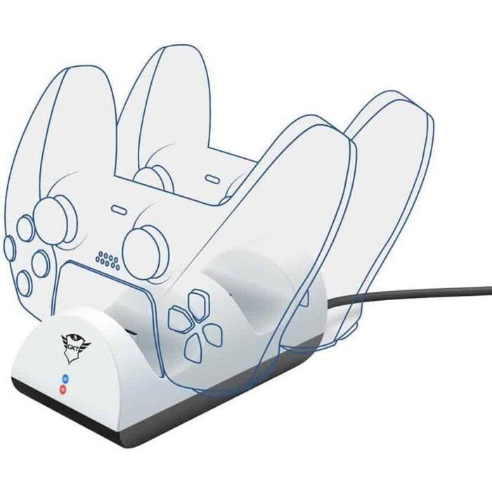 Station de charge pour manette PS5 TRUST Dock Duo GXT 254