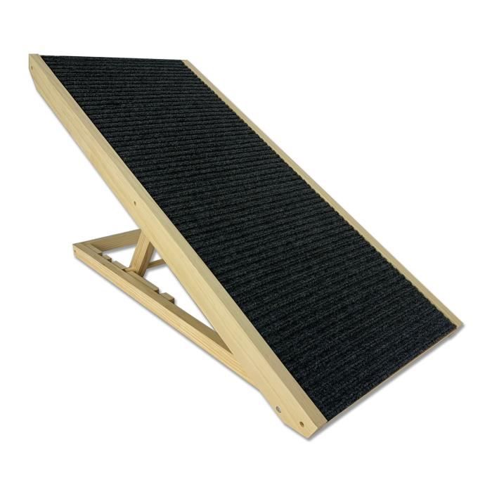 Comparer les prix de Escalier pour Petit Chien - UISEBRT - Pliable - Antidérapant - Réglable en Hauteur - Bois