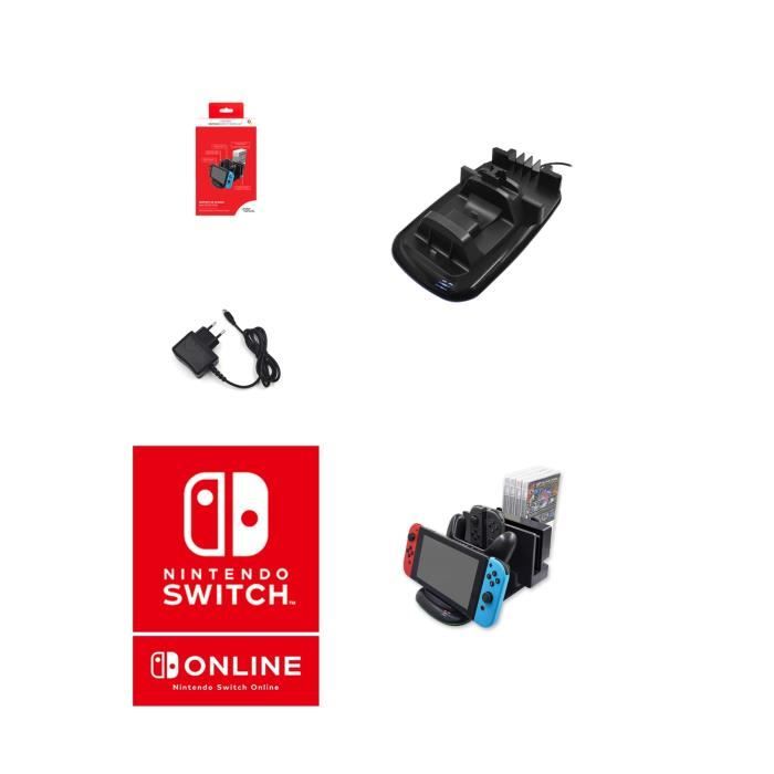 Station De Charge Switch Nintendo Station De Charge 4 1 Et Chargeur Secteur Usb C - vue 2