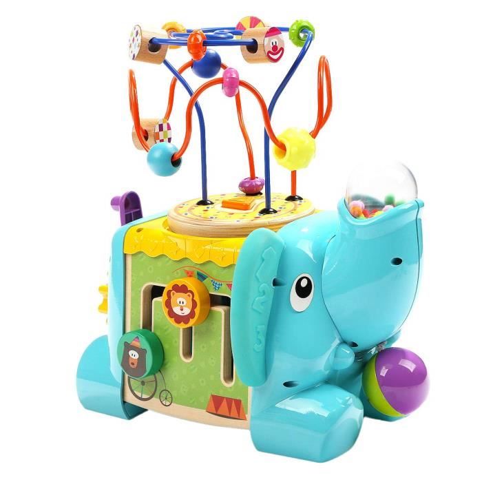 Elephant Perle Labyrinthe Bebe Jouet En Bois Multifonction Educatif Toddler Jouet Cartoon Animal Infant De Paques Cadeaux Pour M75 Cdiscount Jeux Jouets