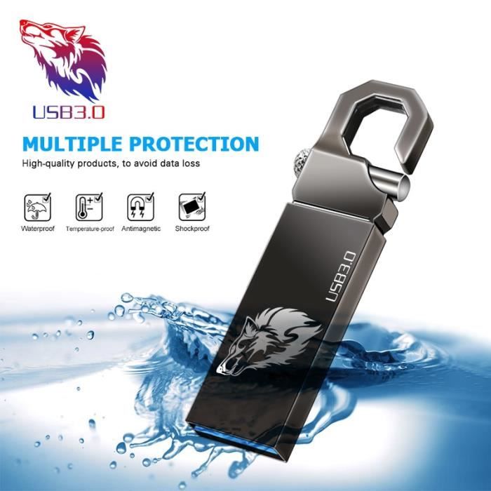 Clé USB 3.0 GNASEET 256Go - 4 En 1 USB/Type-C/iOS/Android | Transfert Rapide, Cryptage | Pour Photos & Fichiers
