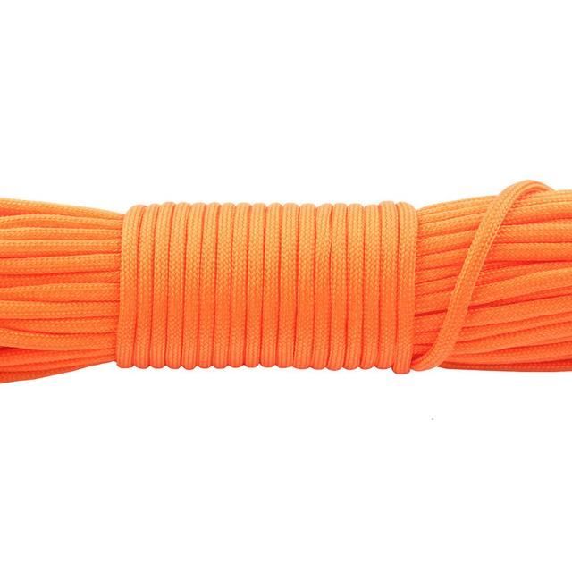 Paracorde Tressée 6mm X 50m - Nylon, Couleur Kaki - Pour Camping, Tente, Bricolage, Survie - 12