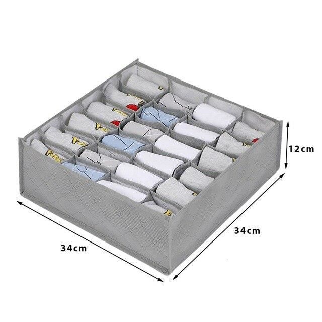 Lot De 10 Boîtes De Rangement Pour Tiroirs XIVIRACK - 3 Tailles (S, M, L), Tissu Non-tissé, Fond Amovible
