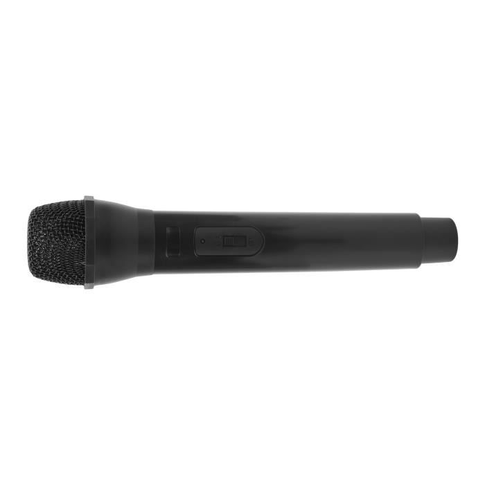 LEH Micro accessoire pour chanter Microphone d'accessoire réaliste pour les spectacles de danse de karaoké(Noir )