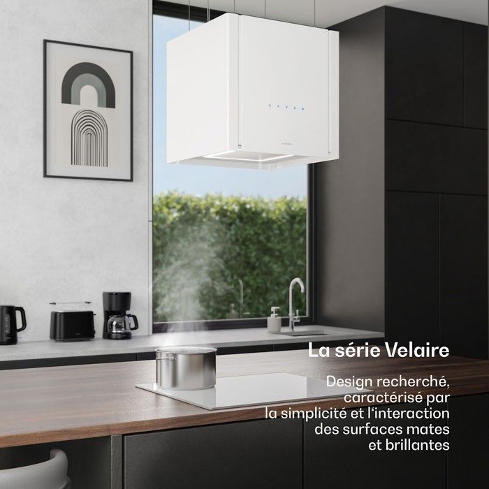 Klarstein Velaire Hotte Aspirante A++ Éco 601 m³/h Ultra Silencieuse 62 — free download