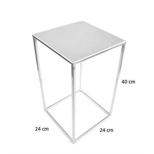 Support à Fleurs Moderne Loft En Métal Noir 70 Cm - Étagère à Plantes Élégante