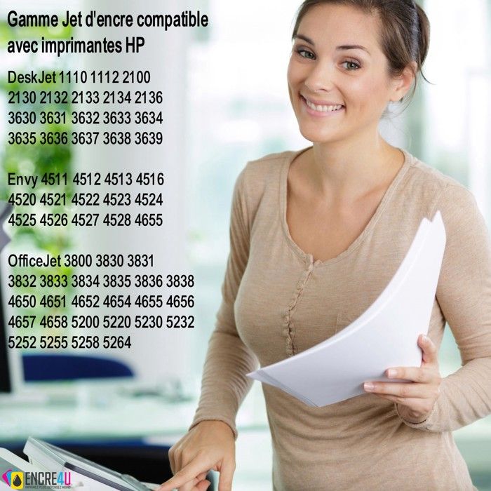 Cartouches D'encre Compatibles HP 302 XL - Marque ENCRE4U - Lot Cyan/Magenta/Jaune/Noir - Pour OfficeJet, Envy, DeskJet - Neuf