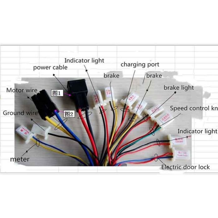 KIMISS Contrôleur De Brosse De Vélo électrique De Scooter électrique De Scooter électrique De