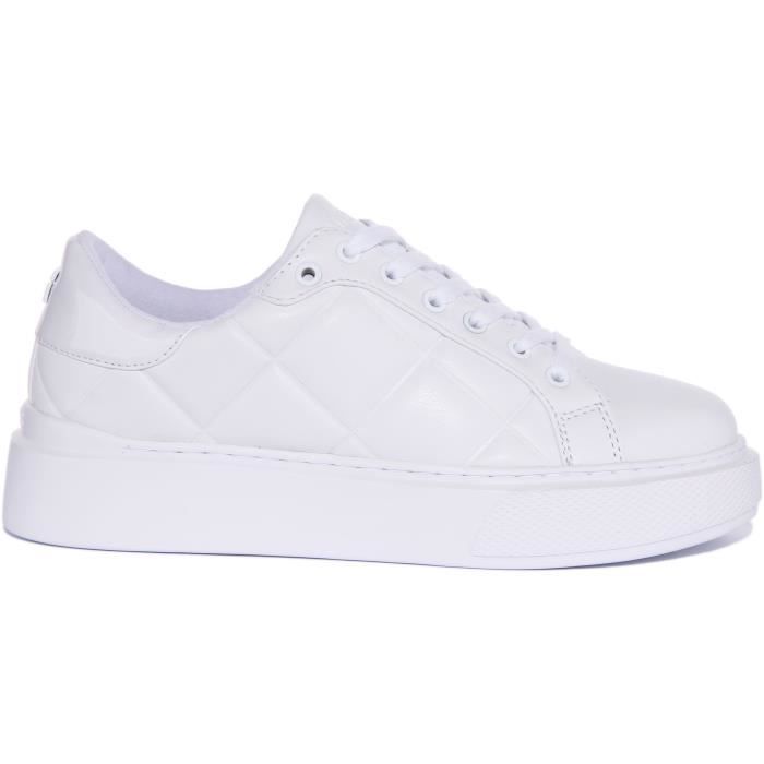 Basket - Guess - Femme - Calebb - Blanc - Synthétique Blanc - Cdiscount  Chaussures