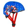 Casque de vélo enfant - Disney - V3 Captain America - Bleu, rouge et blanc - Molette réglage taille 54-58-2