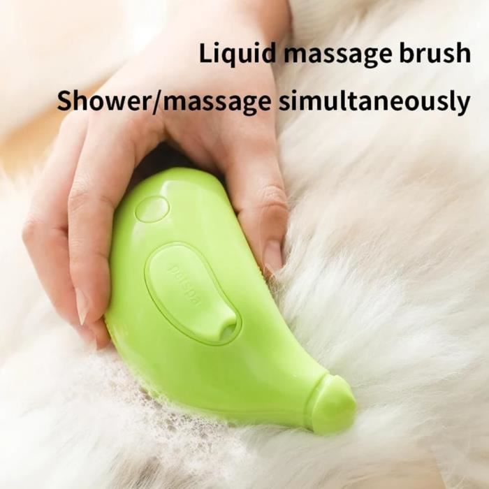 Brosse à Vapeur Pour Chats/chiens - Rechargeable, Auto-nettoyante | Démêlage, Retrait Poils, Massage