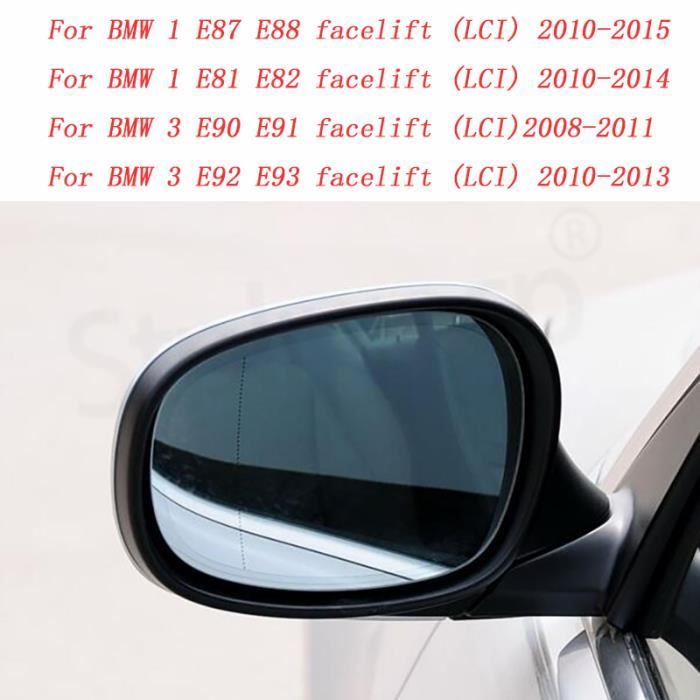 1pc Noir Gauche - Couvercle de rétroviseur latéral de voiture, pour BMW E90  E91 2005 – 2007 E92 E93 2006-2009 - Cdiscount Auto