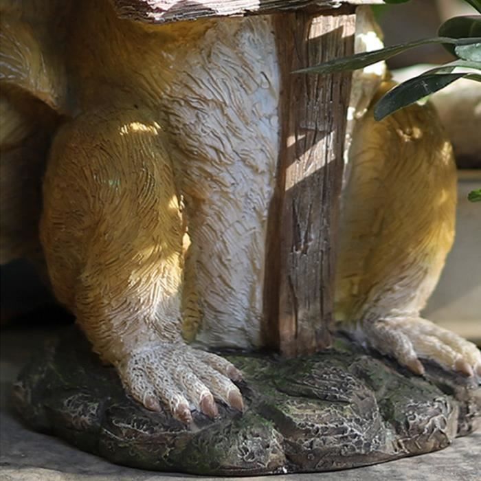 Statue de bienvenue d'écureuil, décoration de bienvenue de jardin
