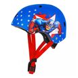 Casque de vélo enfant - Disney - V3 Captain America - Bleu, rouge et blanc - Molette réglage taille 54-58-3