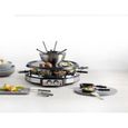 SEVERIN RG2348 - Combiné 2 en 1 Raclette et Fondue 8 personnes - 1900W - 8 fourchettes à fondue et 8 spatules - Cuve Inox-3
