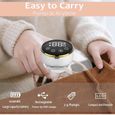 Tire-lait portable, tire-lait électrique mains libres intelligent portable pour l'allaitement, avec 3 modes 9 niveaux -3