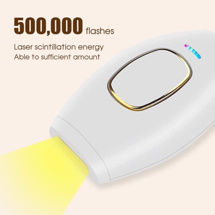 AMINZER Epilateur Lumière Pulsée Series KA01 - visage & corps - avec fil -  999 000 Flashs - Blanc - Cdiscount Electroménager