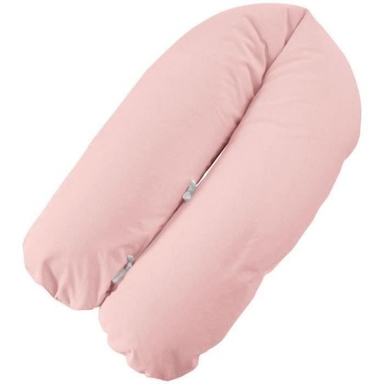 Coton BIO 180 cm Fabrication Fran/çaise d/éhoussableBio Rose MODULIT Grand Coussin dAllaitement