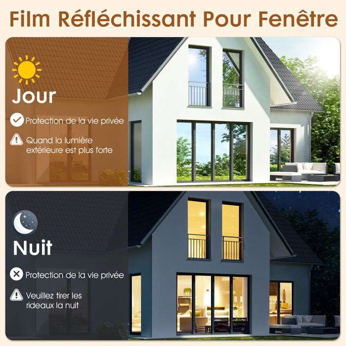 Rabbitgoo Film Anti Regard Fenetre Adhesif Effet Miroir Sans Tain Pour rabbitgoo-film-anti-regard-fenetre-adhesif-effet-miroir-sans-tain-pour
