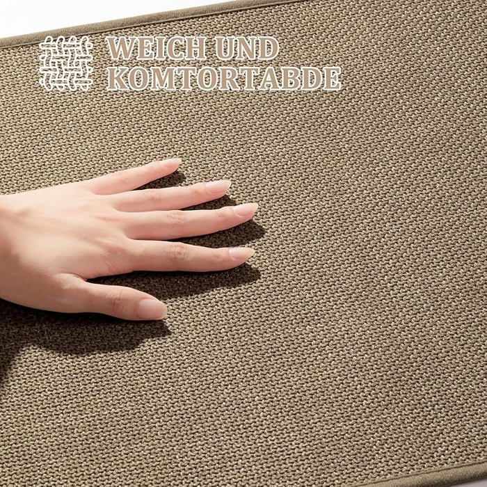 Tapis de bain antidérapant chakme 43 x 120 cm avec dos en caoutchouc antidérapant lavable Tapis de bain Tapis de douche Tapis de salle de bain Marron 43x120cm