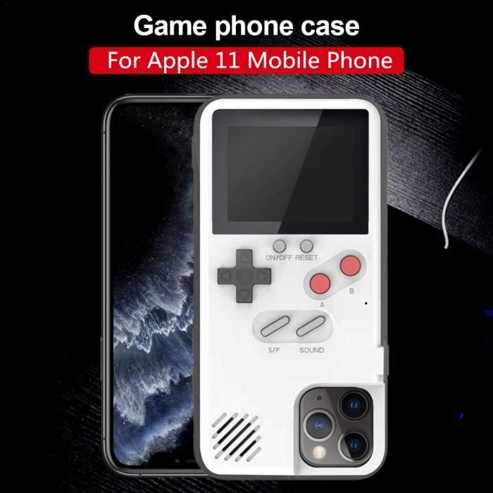 Coque Gameboy pour iPhone 13/13 Pro, 36 jeux classiques, coque de jeu à  affichage vidéo couleur pour iPhone, coque de téléphone anti-rayures et