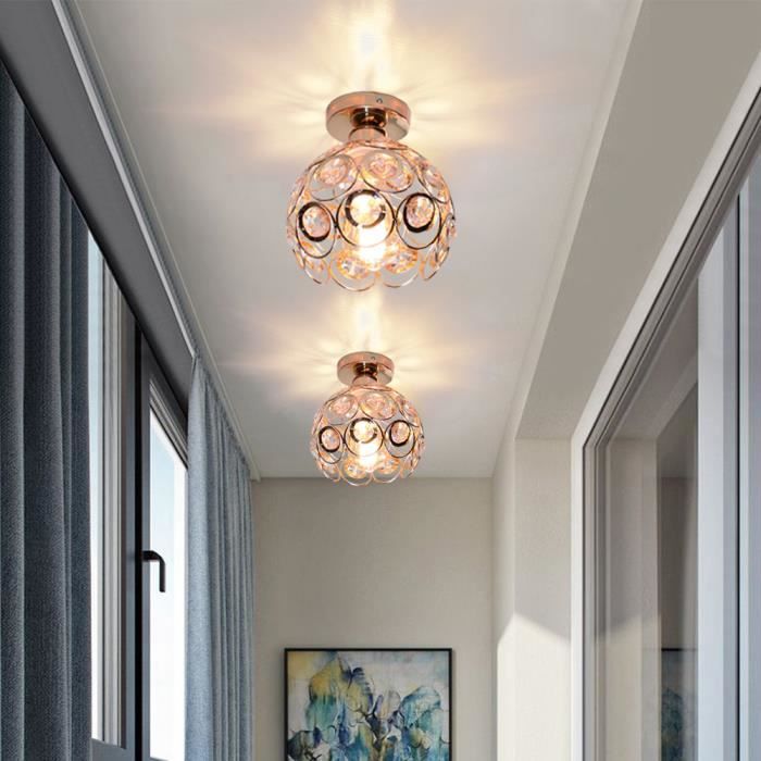 Plafonnier LED Plafonnier en Bambou Rond 35w Plafonnier en Bois 40cm Lampe de Chambre à Coucher