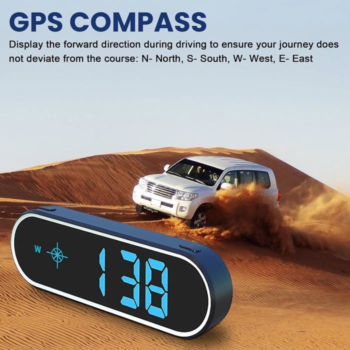 Gps Moto Compteur De Vitesse Intelligent GPS HUD,KM/H GPS Compteur