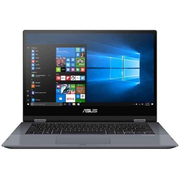 PC Portable ASUS VivoBook Flip 14 TP412 | 14 FHD Tactile Intel Core i3 10110U RAM 8 Go 256Go SSD Win 10
